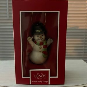Lenox Snowman Christmas Ornament